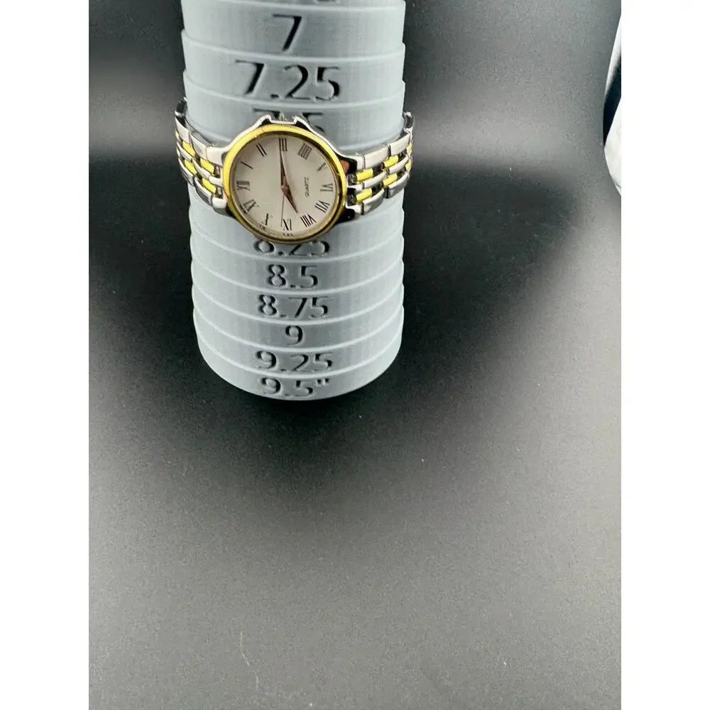 Vintage Two-Tone Quartz Watch Roman Numeral Dial Ladies